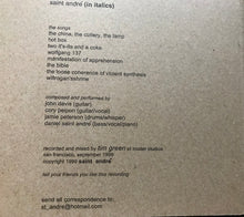 Load image into Gallery viewer, Saint André - in italics CD
