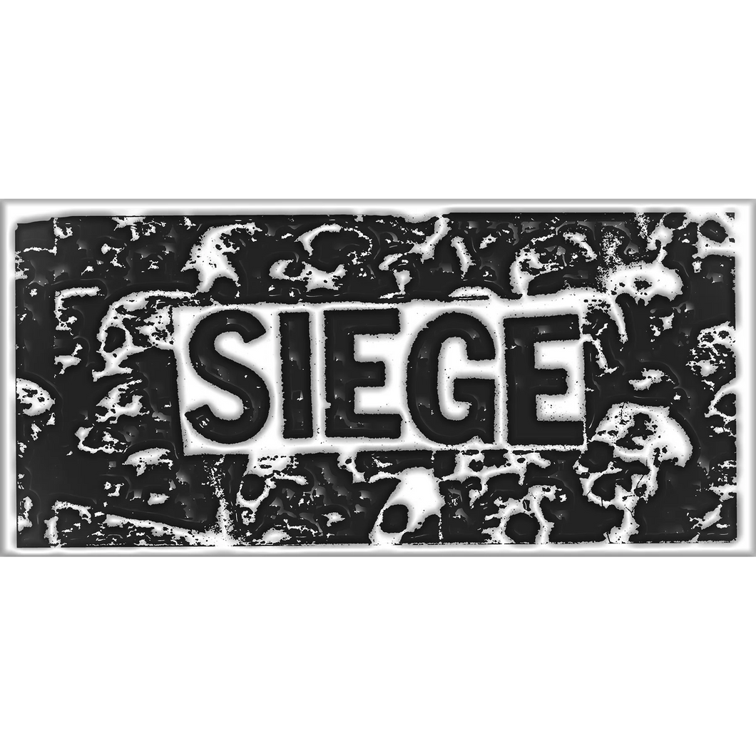 Siege enamel pin