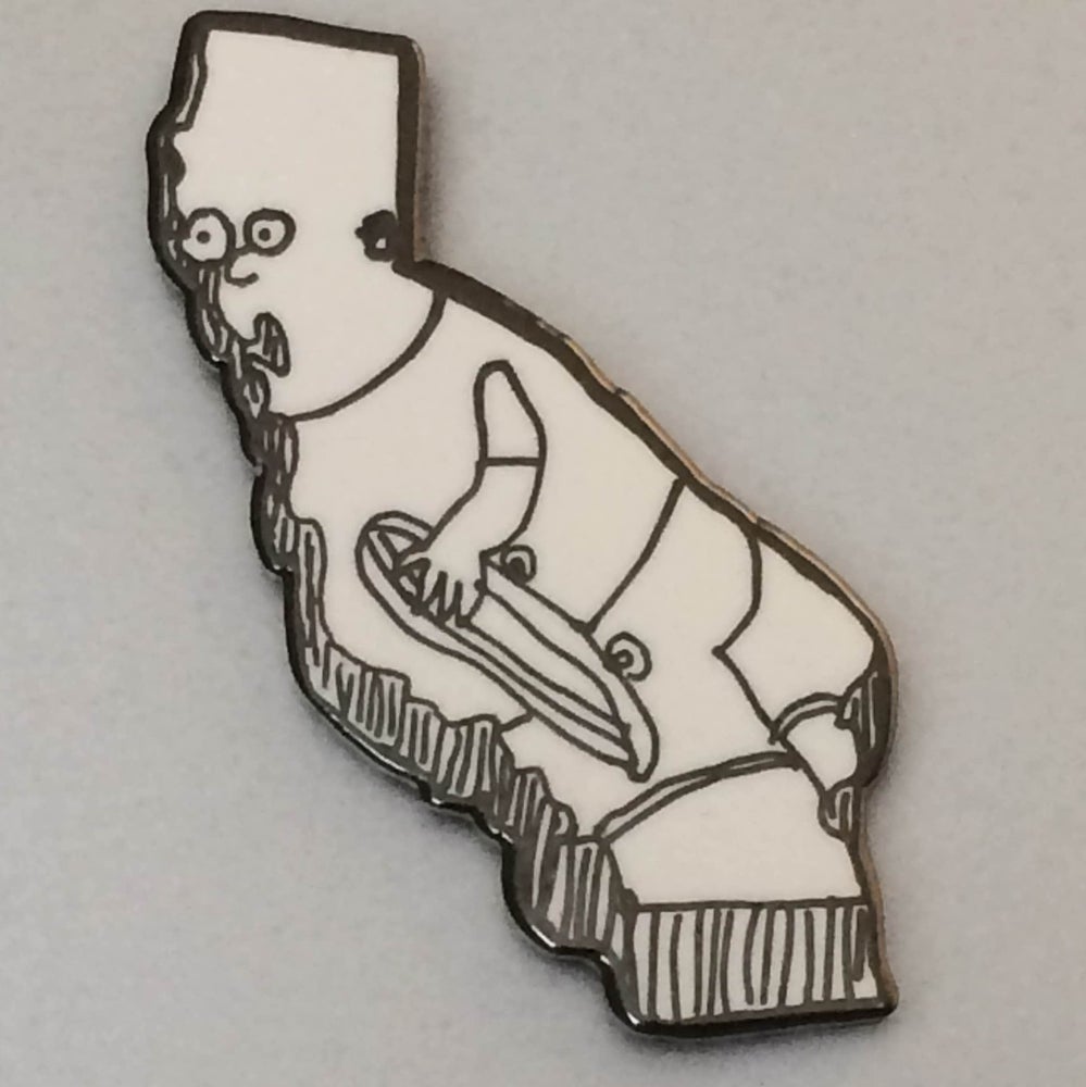 California Bart Enamel Pin