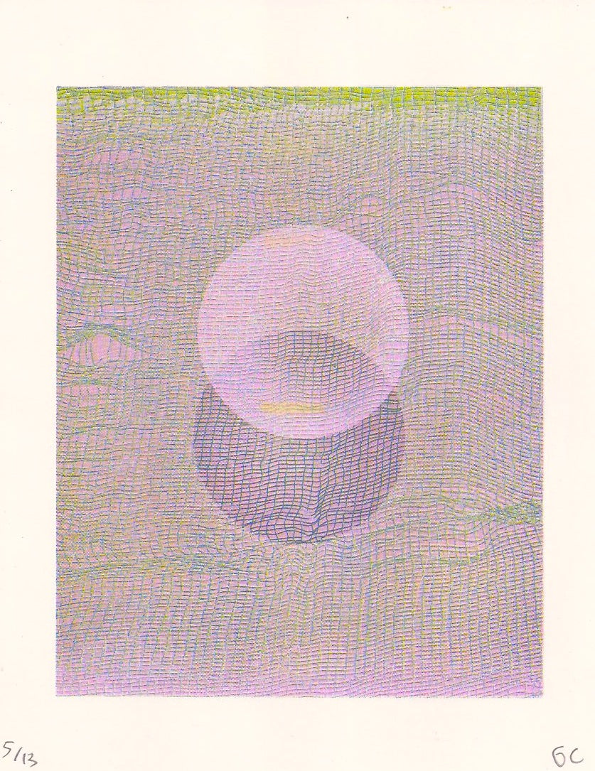 George Chen Spherical Risograph print