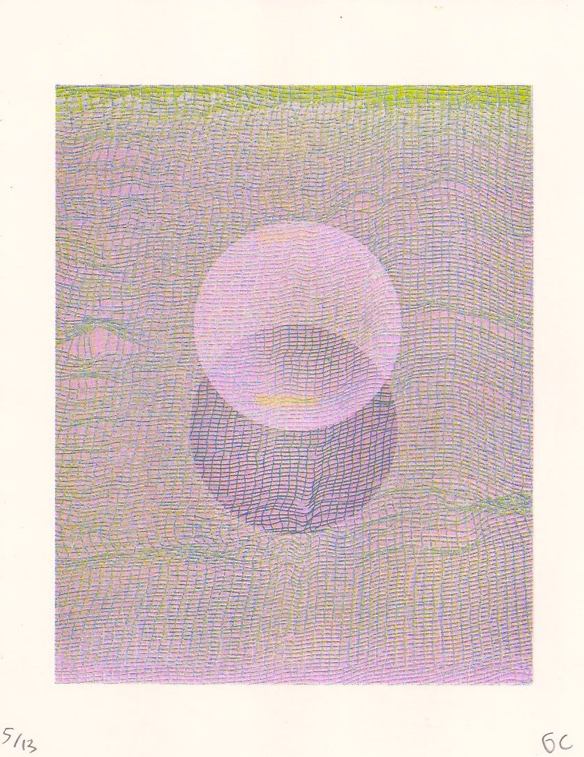 George Chen Spherical Risograph print