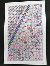 Load image into Gallery viewer, George Chen Grid Risograph print
